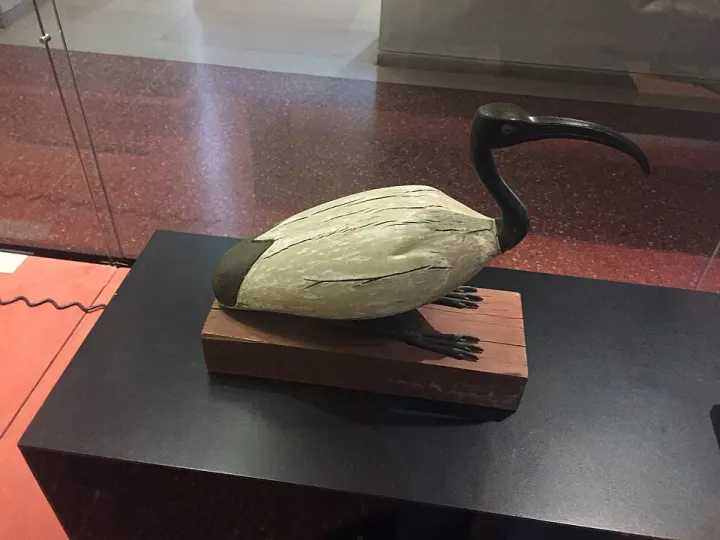 Ibis statue representing Thoth, wood and bronze, Louvre Museum