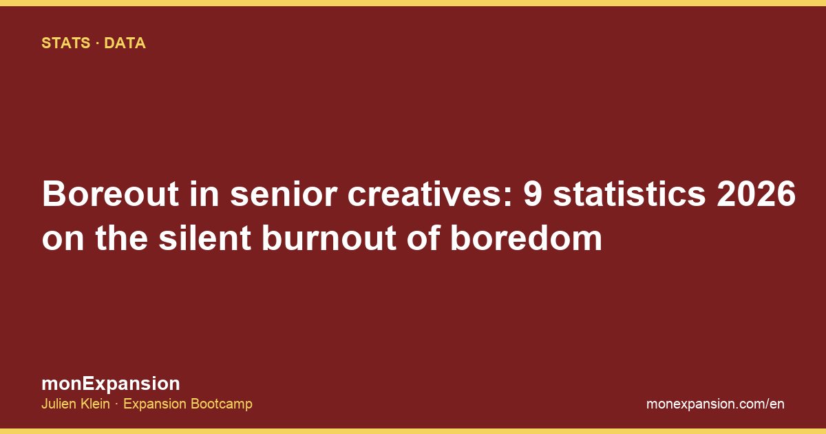 Boreout in senior creatives: 9 statistics 2026 on the silent burnout of boredom