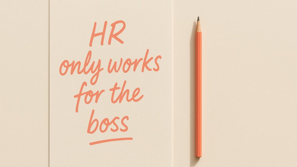 Why HR isn't your ally (and what to do instead) 1 HR only works for the boss